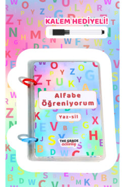The Grade 2-6 Yaşyaz-sil Alfabe.eğitici Alfabe Kartları. Alfabe Seti.eğitici Set (32 SAYFA-12,5 CM X 10,5 CM)