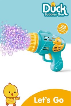 BYCEGU DUCK COK DELİKLİ MİLYONLARCA KÖPÜK BALONCUK ATAN KÖPÜK BALONCUK TABANCASI OYUNCAK TABANCA PİLLİ