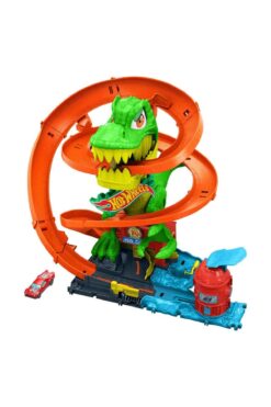 HOT WHEELS T-Rex ve İtfaiye İstasyonu Oyun Seti JBM73