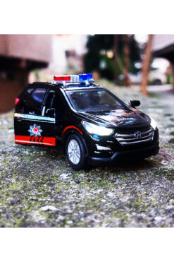 farddad Işıklı Ve Sesli Polis Arabası | Çek Bırak - Metal | Model Suv Polis Aracı 1:36
