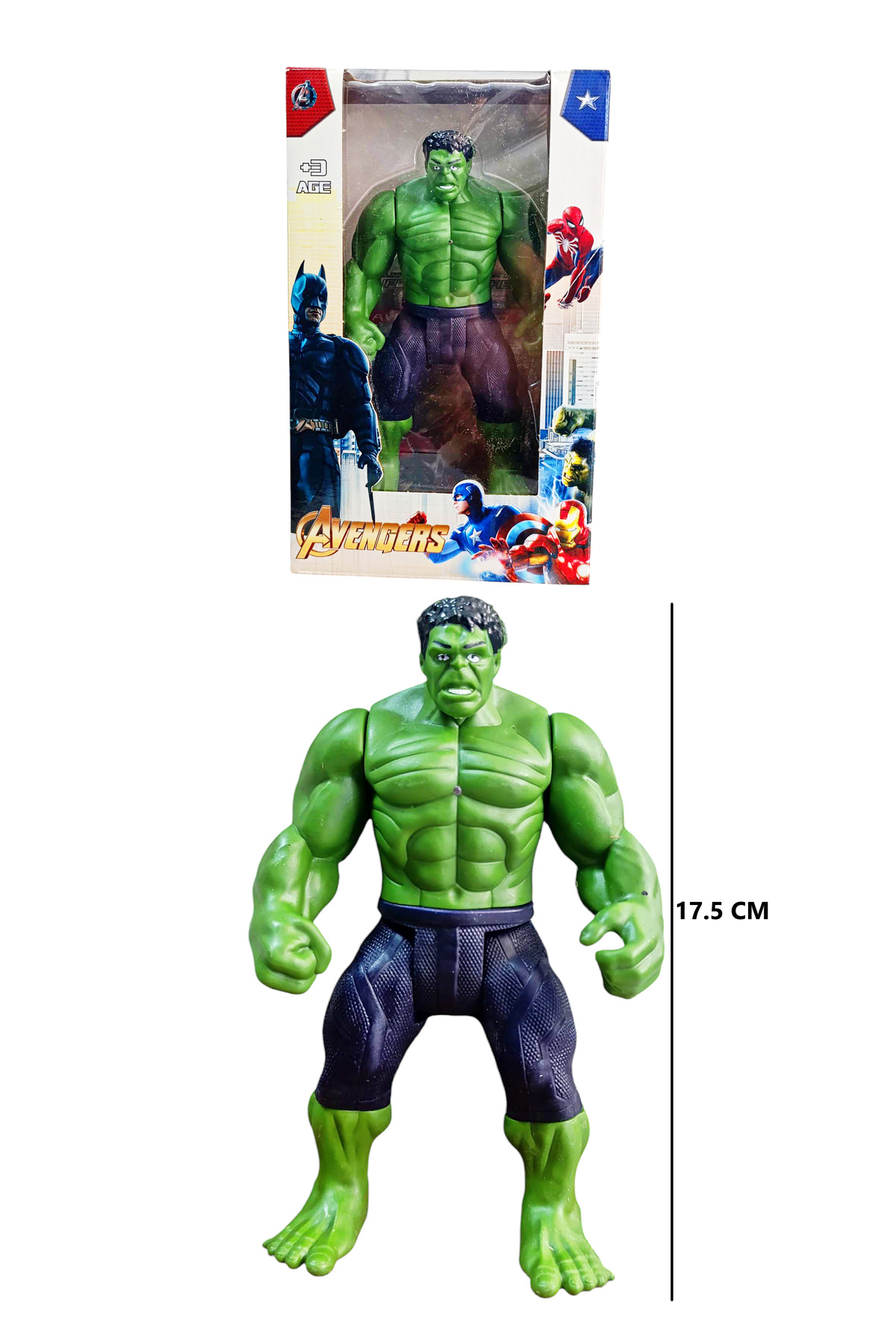 Brother Toys Işıklı Eklemleri Hareketli Kaliteli 17 Cm. Hulk Figür Oyuncak