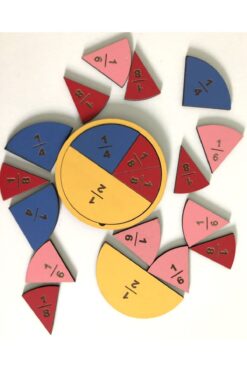Okhool Mini Kesir Takımı 10 Cm Ahşap
