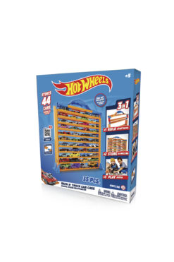 HOT WHEELS Racentrack 44 Adet Araba Için Depolama Rafı Ve Yol Pisti