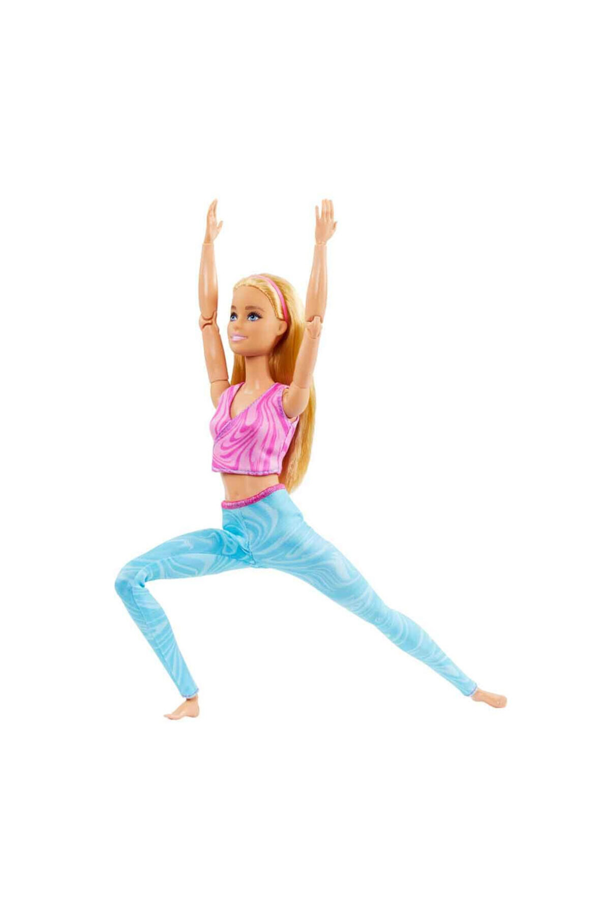 Barbie ® Sonsuz Hareket™ Bebeği,Sarışın, Çıkarılabilir sporcu atleti ve tayt giyen HRH27