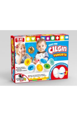 TOTTERİQ Geometrik Yumurta Eşleme Zeka Geliştirme Oyunu 12 Adet 24 Parça Yumurta Eşleştirme 01