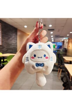 NB market Cinnamoroll Hello Kitty 12 Cm Anahtarlık Çanta Süsü Peluş Oyuncak Sanrio Mymelody Karikatür Peluş