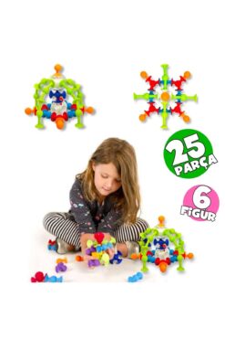 ThinkMaster Vakum Molekül 25 Parça Yapı Taşları Fidget Duyusal Eğitici Oyuncak