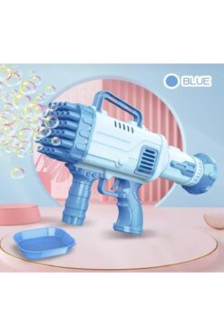 Genel Markalar Bubble Gun Rocket Bazooka Pilli Köpük Baloncuk Makinesi 32 Delikli Dev Boy