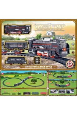ABC OYUNCAK Oyuncak Tren Seti 23 Parça Raylı Vagonlu Pilli Işıklı Tren Mj Star