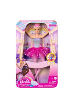 Barbie ™ DREAMTOPIA IŞILTILI BALERİN™ Barbie bebek, sarışın balerin bebek, sihirli ışıklı HLC25