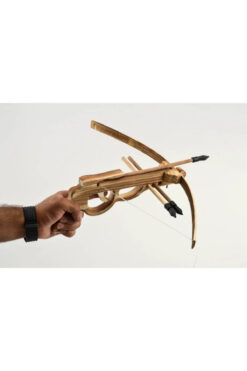 Genel Markalar Ahşap Tetikli Arbalet Ok Yay Seti 3 Lü Set Hediyelik