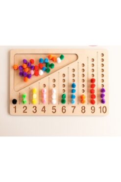 MartinaCole Ahşap Sayma Tahtası Kişiselleştirilmiş, Sayı 1-10 Ahşap Okul Öncesi Eğitim Matematik Öğreniyorum