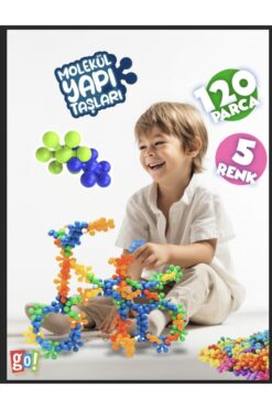 Go Toys Kar Tanesi Molekül Yapı Taşları Eğitici Oyuncak 120 Adet Yapı Oyuncakları