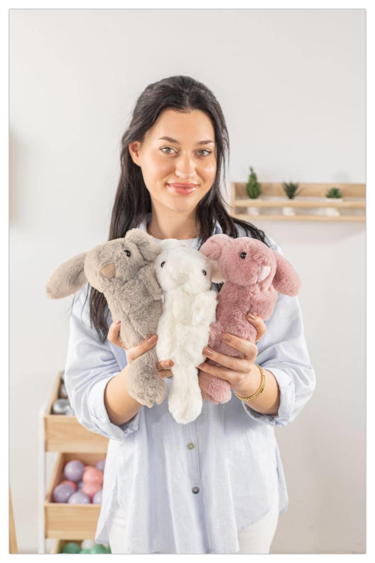 Wellgro Sarılan & Kucaklayan Tavşan Oyuncak Bej - Görsel 2