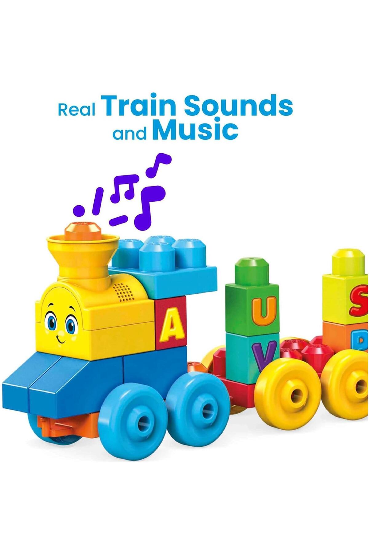MEGA Bloks Müzikli Alfabe Treni Fisher-Price Mega Bloks Müzikli Alfabe Treni FWK22 - Görsel 2