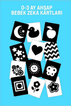 metafortoys 0-3 Ay Ahşap Bebek Zeka Kartları