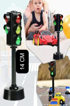 Open Home Concept Sesli Ve Işıklı Trafik Lambası - 14 cm