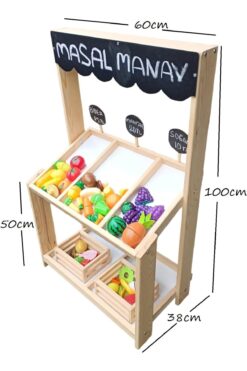 HOBBY HOUSE Ahşap Oyuncak Manav Tezgahı
