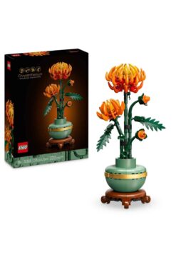 LEGO Icon s Krizantem 10368 - Yetişkinler için Dekoratif Kasımpatı Çiçeği Yapım Seti (278 Par