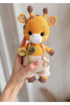 Miniygurumi Amigurumi zürafa uyku arkadaşı