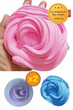 AVMmarketim Slime Oyun Hamuru 2 Li Set Kutulu Hazır Slaym Oyun Hamuru