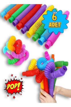 nesoedu 6 Adet Pop Tubee Duyusal Oyuncak Fidget Zihinsel Eğitici