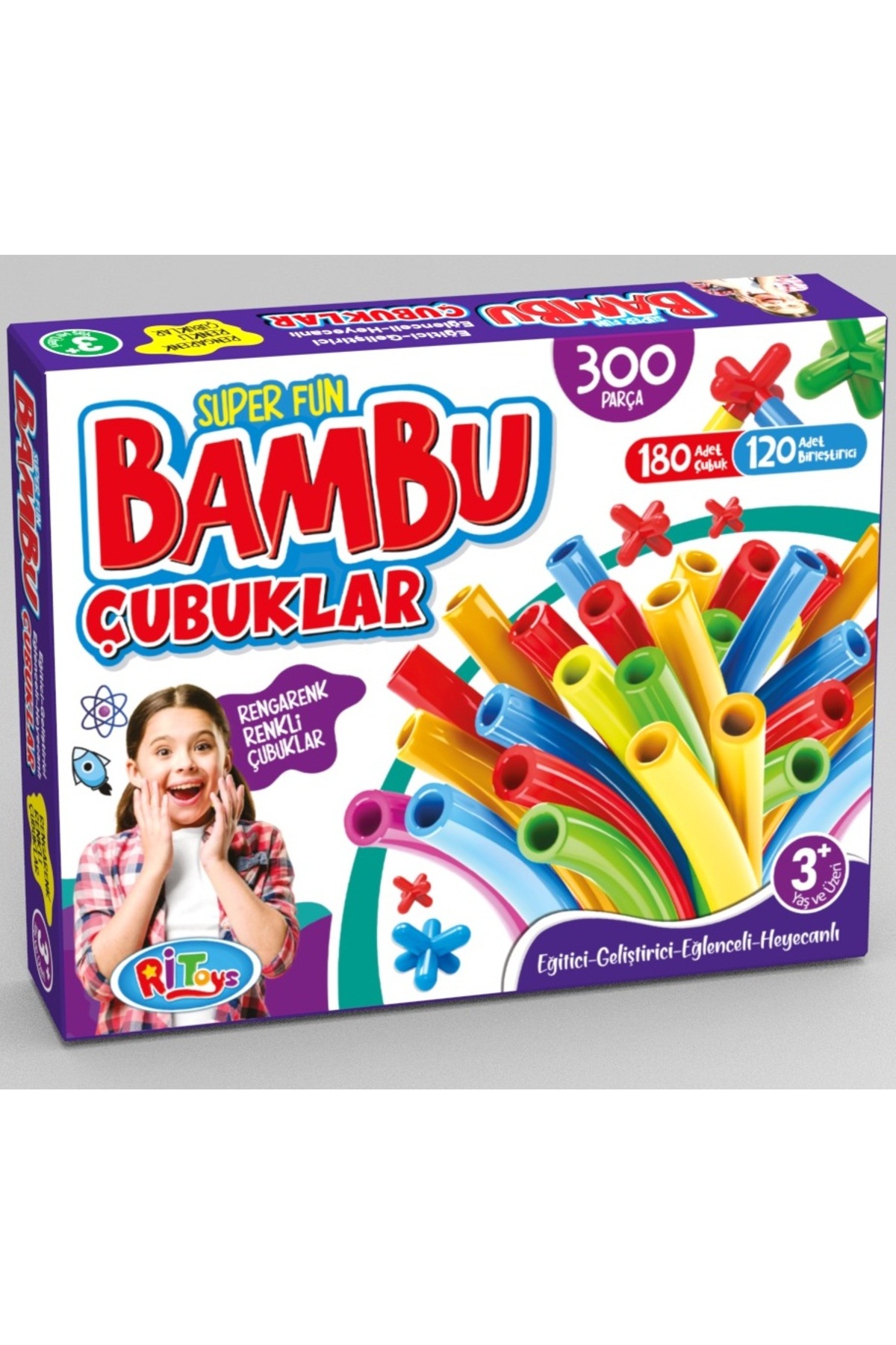 Ritoys Bambu Çubuklar Eğitici Ve Geliştirici Oyun 300 Parça