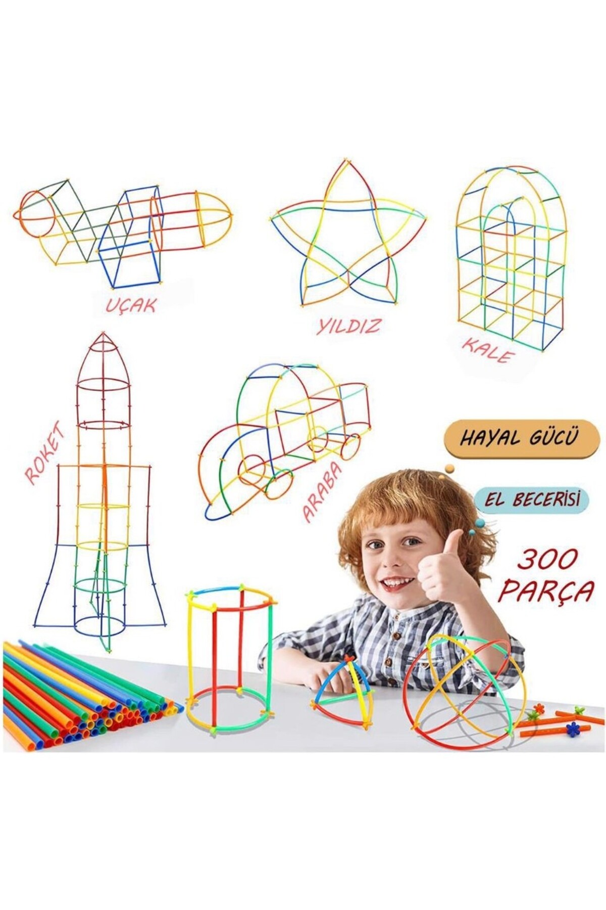 Ritoys Bambu Çubuklar Eğitici Ve Geliştirici Oyun 300 Parça - Görsel 3