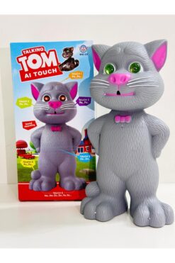 KİNKU Tom kedi konuşan kedi ses kaydeden müzikli ışıklı 23cm ses tekrarlayan konuşan