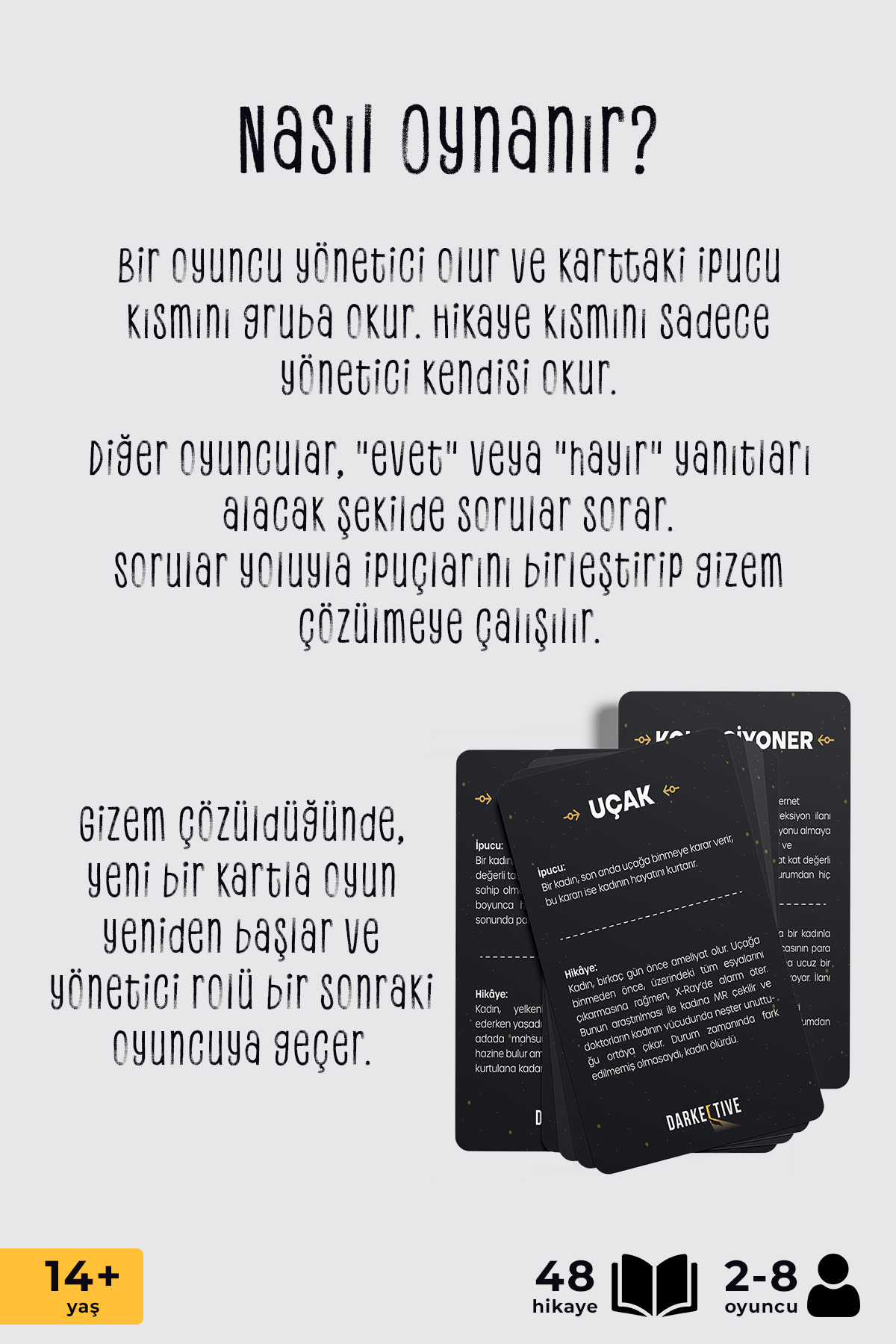 Brodger Darkective Dedektiflik Oyunu-evet Hayır Oyunu-dedektif Oyunu-zeka Oyunu-kutu Oyunu-kart Oyunu - Görsel 3