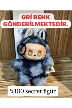 labubu sepeti Gri Labubu oyuncak pelüş bebek
