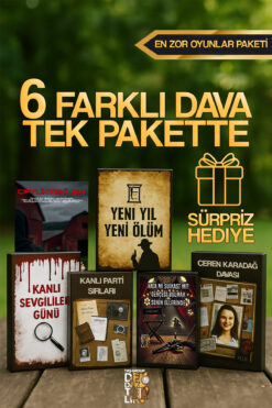 Taş Group Dedektiflik Dedektiflik Oyunu 6 Dava Tek Pakette - Cinayet Oyunu - Kutu Oyunları - Parti Dedektif Oyunu