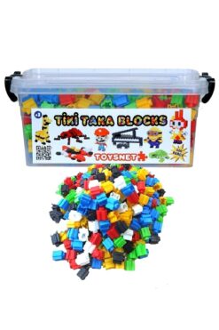 TOYSTORE Tik Tak Ve Yapı Blokları Eğtici Oyuncaklar 500 Parça 6 Renk Blok Set Eğitici Geliştirici Tiktak