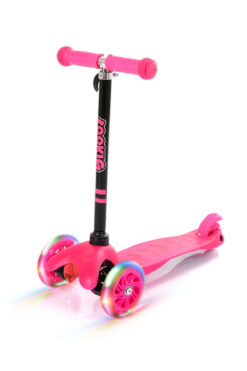Rookie Pembe 3 Tekerlekli Led Işıklı Scooter