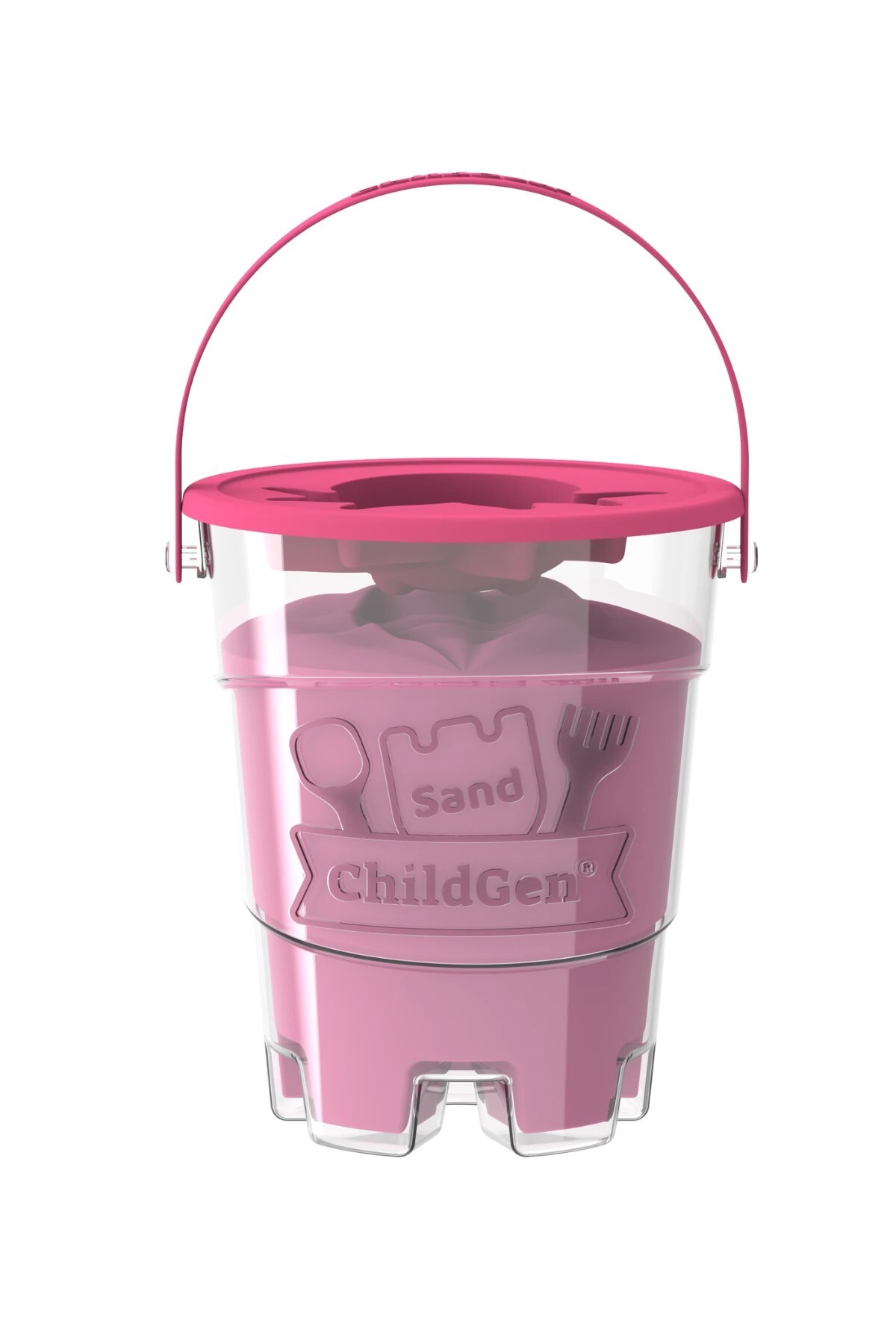 ChildGen Doğal Kinetik Kum 500gr - Pembe - Görsel 3
