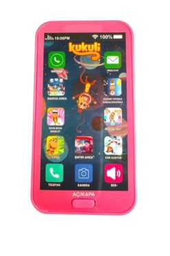 Brother Toys Oyuncak Kukuli Cep Telefonu Dokunmatik 12 Fonksiyonlu Türkçe Sesli Işıklı Müzikli Telefon Pembe
