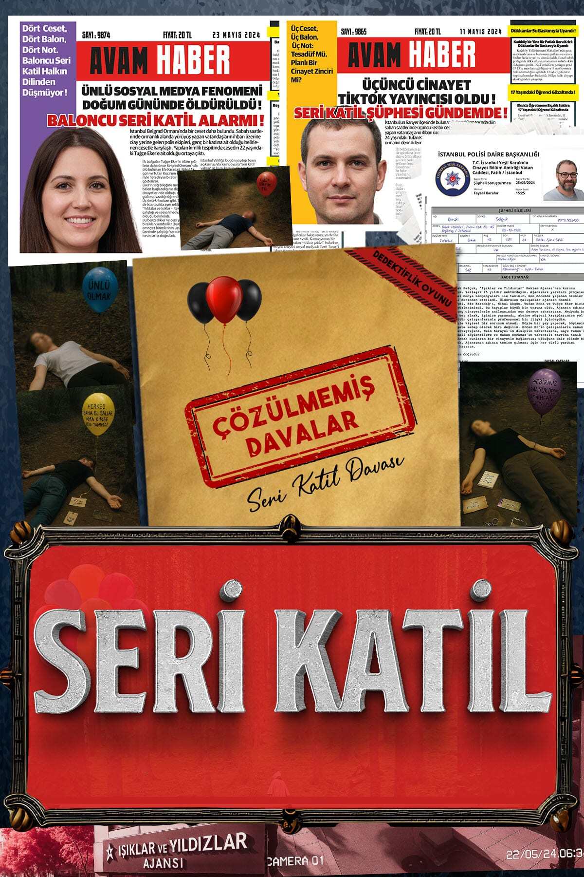 çözülmemiş davalar Seri Katil Davası Dedektif Oyunu Suçluyu Bulma Dedektiflik Oyunu, Cinayet Çözme Katili Bulma Oyunu