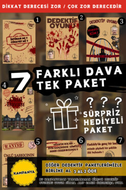 Suçlu Kim Dedektiflik Suç Çözümleme-suçluyu Bulma-dedektif Oyunu-cinayet Çözme-dedektif Oyunu-kutu Oyunu-7'li.