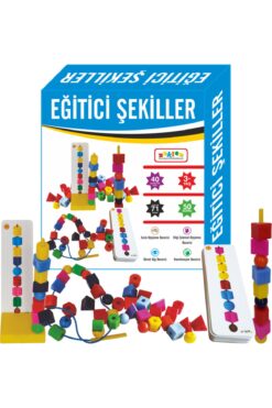 Zekice Eğitici Şekiller İpe Dizme Boncuk Sıralama Speedy Bak Diz Boz