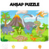esatoys Ahşap Çocuk Puzzle 24 Parça