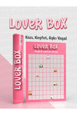 Zigzag Lover Box | Sevgiliyle Yapılacak 100 Eğlenceli Aktivite | Kazı Kazan Poster