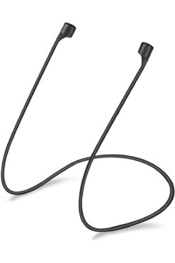 STOREMAX AirPods 1. Nesil / 2. Nesil için Manyetik Mıknatıslı Kulaklık İpi Siyah [AirPods 1/2 ile Uyumlu Kılı