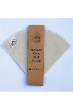 Fibi Natural %100 Ham Pamuk Yıkanabilir Kahve Filtresi - V60