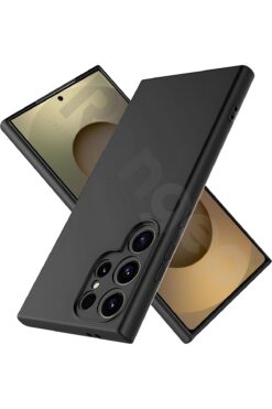 STOREMAX S25 Ultra için Kamera Yükseltili İç Yüzeyi Mikrofiber Astarlı Silikon Kılıf 360° Full Kasa Koruma Sa