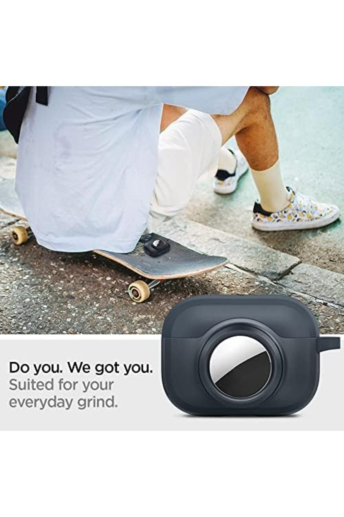 STOREMAX AirPods Pro (1.nesil) / AirTag ile uyumlu Kılıf Tag Armor Duo Metal Slate - ACS04390 1174074 - Görsel 2