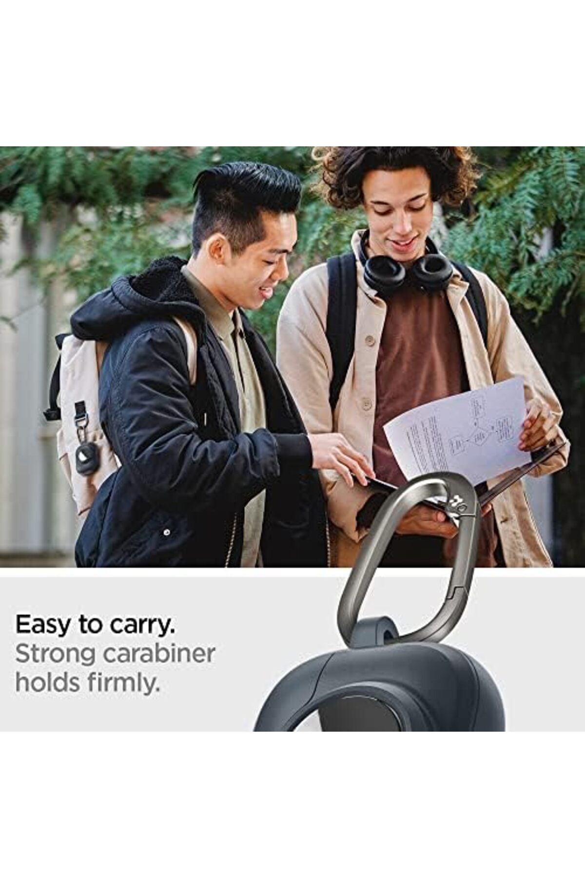 STOREMAX AirPods Pro (1.nesil) / AirTag ile uyumlu Kılıf Tag Armor Duo Metal Slate - ACS04390 1174074 - Görsel 3