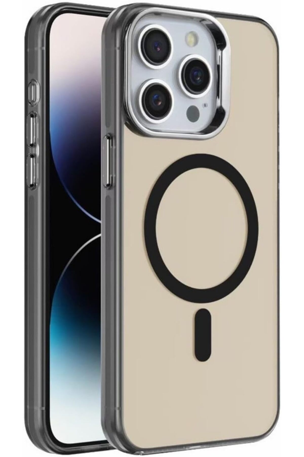 STOREMAX Kılıfı 16 Uyumlu Arkası Mat Silikon Kılıf Yükseltilmiş Lens Çerçeveli Telefon Kılıfı Drabeye Karşı K