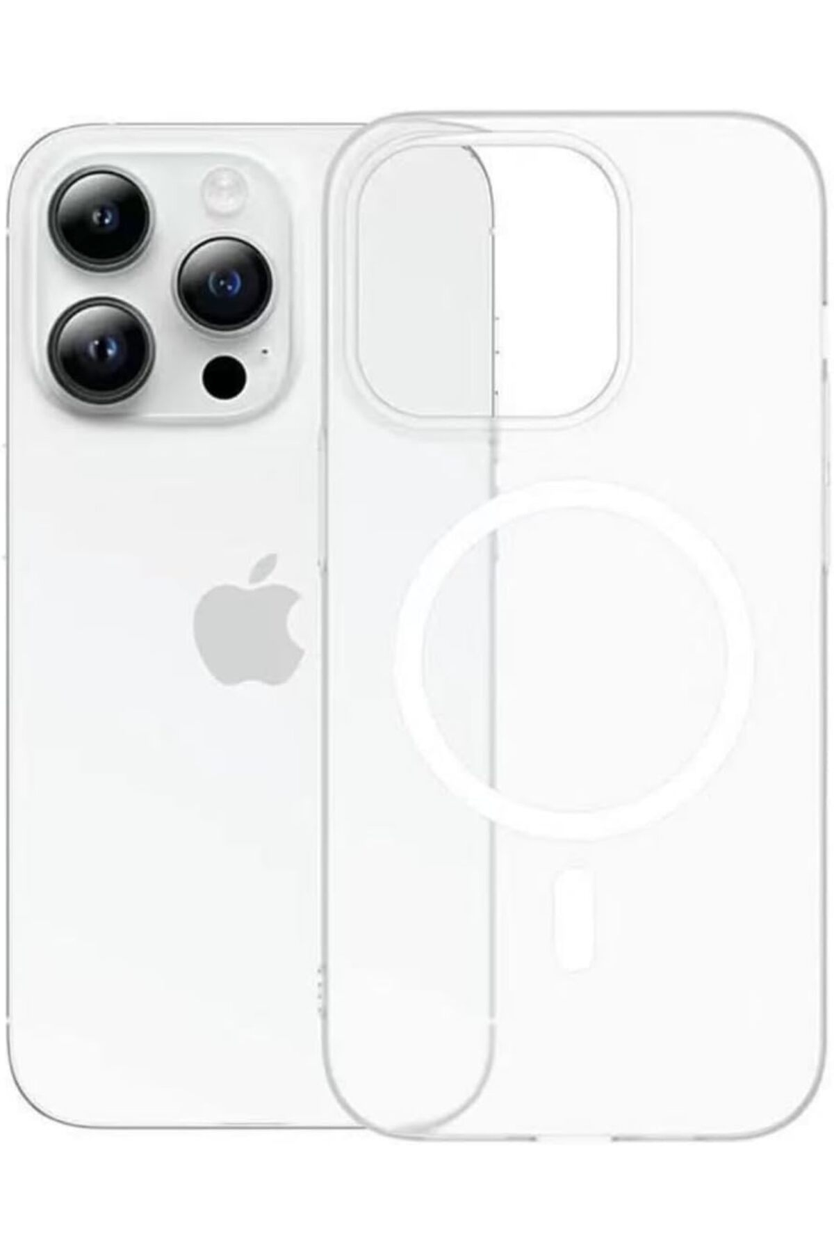 STOREMAX 16 Kılıf Uyumlu - Darbe Emici Silikon Telefon Kılıfı, Kamera Korumalı, Tasarım, 16 Uyumlu Kapak Şeff