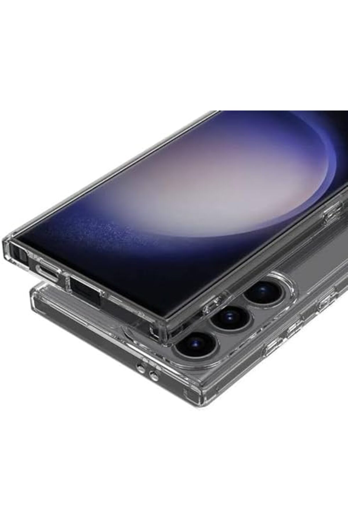 STOREMAX S24 Ultra Şeffaf 2MM ANTİ ŞHOCK 5G, Sararmayan Darbeye Dayanıklı Telefon Kılıfı, Çizilmez Silikon Ar - Görsel 2