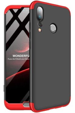 STOREMAX P20 Pro için Kılıf Dip 360 Protective Siyah Kırmızı [P20 Pro ile Uyumlu Kılıf - Kırmızı] 1157054